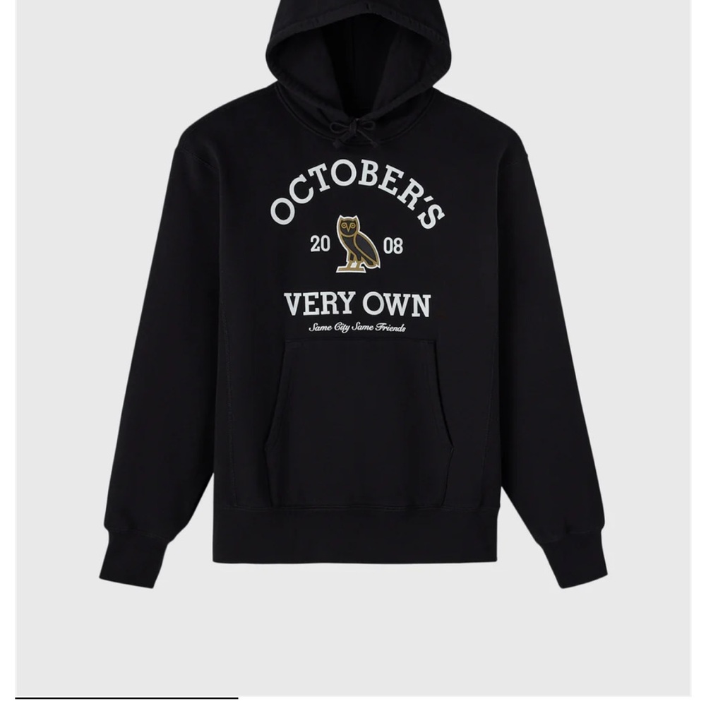 Lange Black Graphic Hoodie